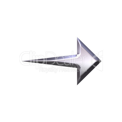 3D Silver Arrow