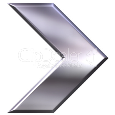 3D Silver Arrow