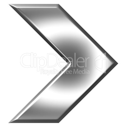 3D Silver Arrow