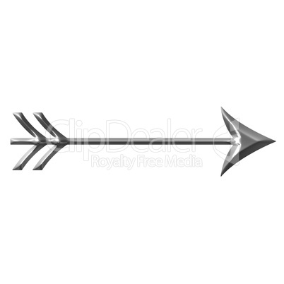 3D Silver Arrow