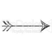 3D Silver Arrow