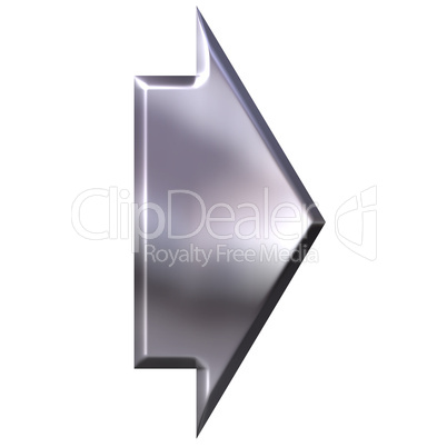 3D Silver Arrow