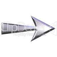 3D Silver Arrow