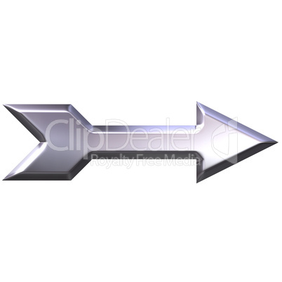 3D Silver Arrow