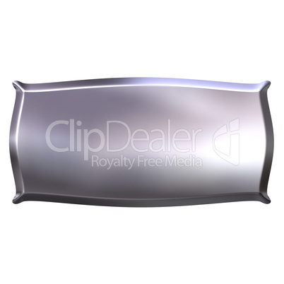 3D Silver Banner