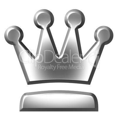 3D Silver Crown