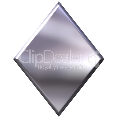 3D Silver Diamond