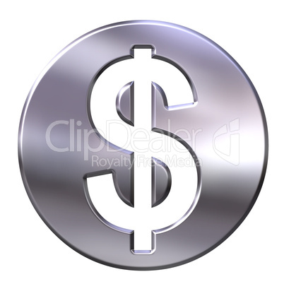 3D Silver Dollar Currency