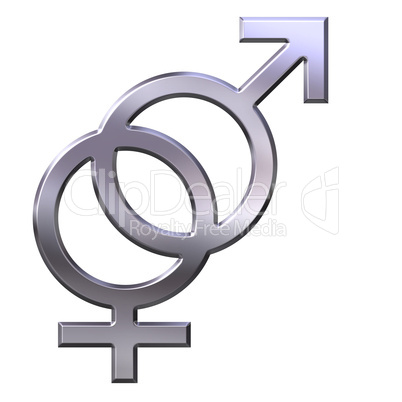 3D Silver Gender Union