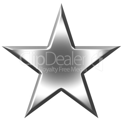 3D Silver Star