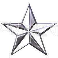 3D Silver Star