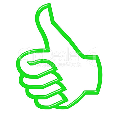 3D Thumbs Up