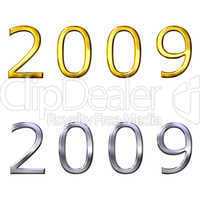 3d year of 2009 in gold and silver