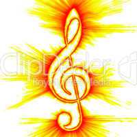 Abstract Treble Clef