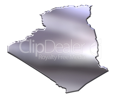 Algeria 3D Silver Map