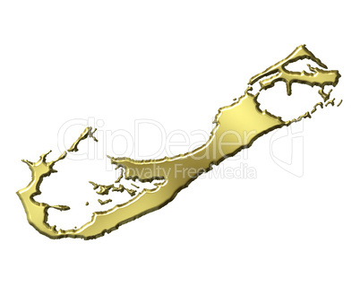 Bermuda 3d Golden Map