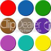 Circular 3D Buttons