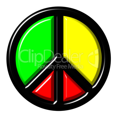 Colorful peace symbol