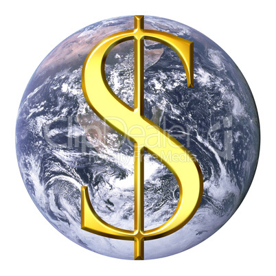 Dollar over earth