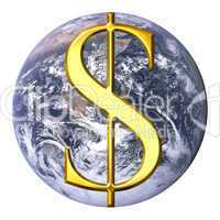 Dollar over earth