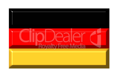 Germany 3d flag with realistic proportions