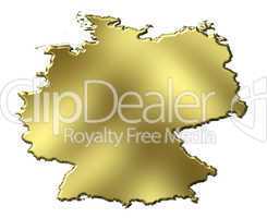 Germany 3d Golden Map