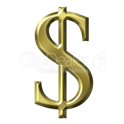 Golden Dollar Symbol