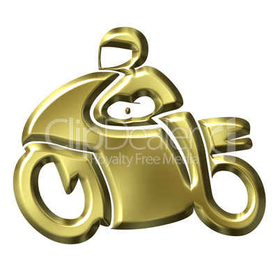 Golden Motorbike