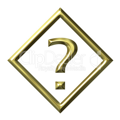 Golden Question Mark