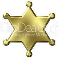 Golden Sheriff's Badge