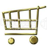 Golden Shopping Cart