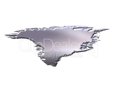 Greenland 3D Silver Map