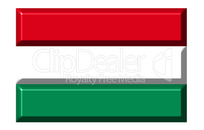 Hungary 3d flag with realistic proportions