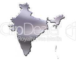 India 3D Silver Map