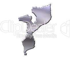 Mozambique 3D Silver Map