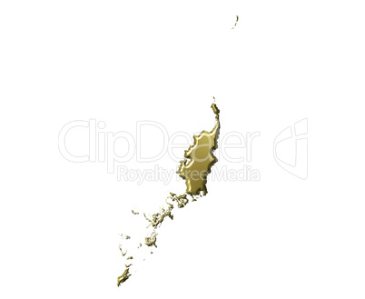 Palau 3d Golden Map