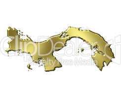Panama 3d Golden Map