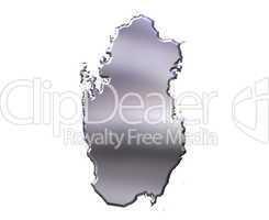 Qatar 3D Silver Map