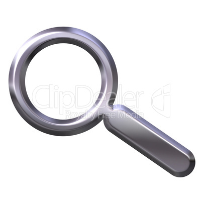 Silver Magnifying Glass