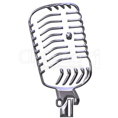 Silver Microphone