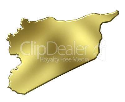 Syria 3d Golden Map