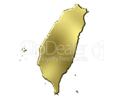 Taiwan 3d Golden Map