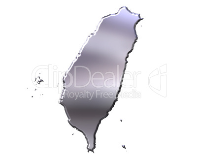 Taiwan 3D Silver Map