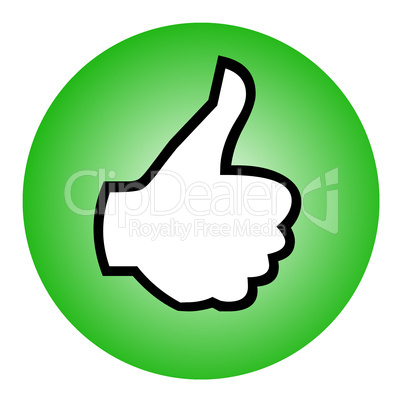 Thumbs up sphere