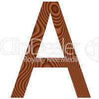 Wooden Letter A