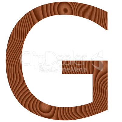 Wooden Letter G