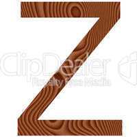 Wooden Letter Z