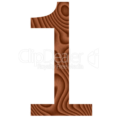 Wooden Number 1