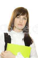 Businesswoman with a folder