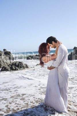 Romantic Couple at the beach